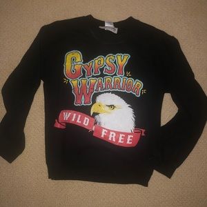 Gypsy Warrior black eagle sweatshirt size small